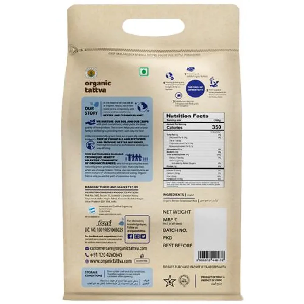 Organic Tattva Organic Sonamasuri Rice Hand Pounded, 5 Kg-2.webp